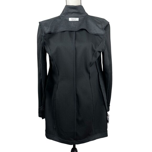 Bailey 44 Women's Peter The Great Blazer Jacket Size Large Black Gray Striped - Picture 9 of 16